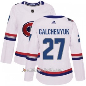 Dame Ishockey Montreal Canadiens Tröja Alex Galchenyuk 27 Adidas 2017-2018 Vit Classic Authentic